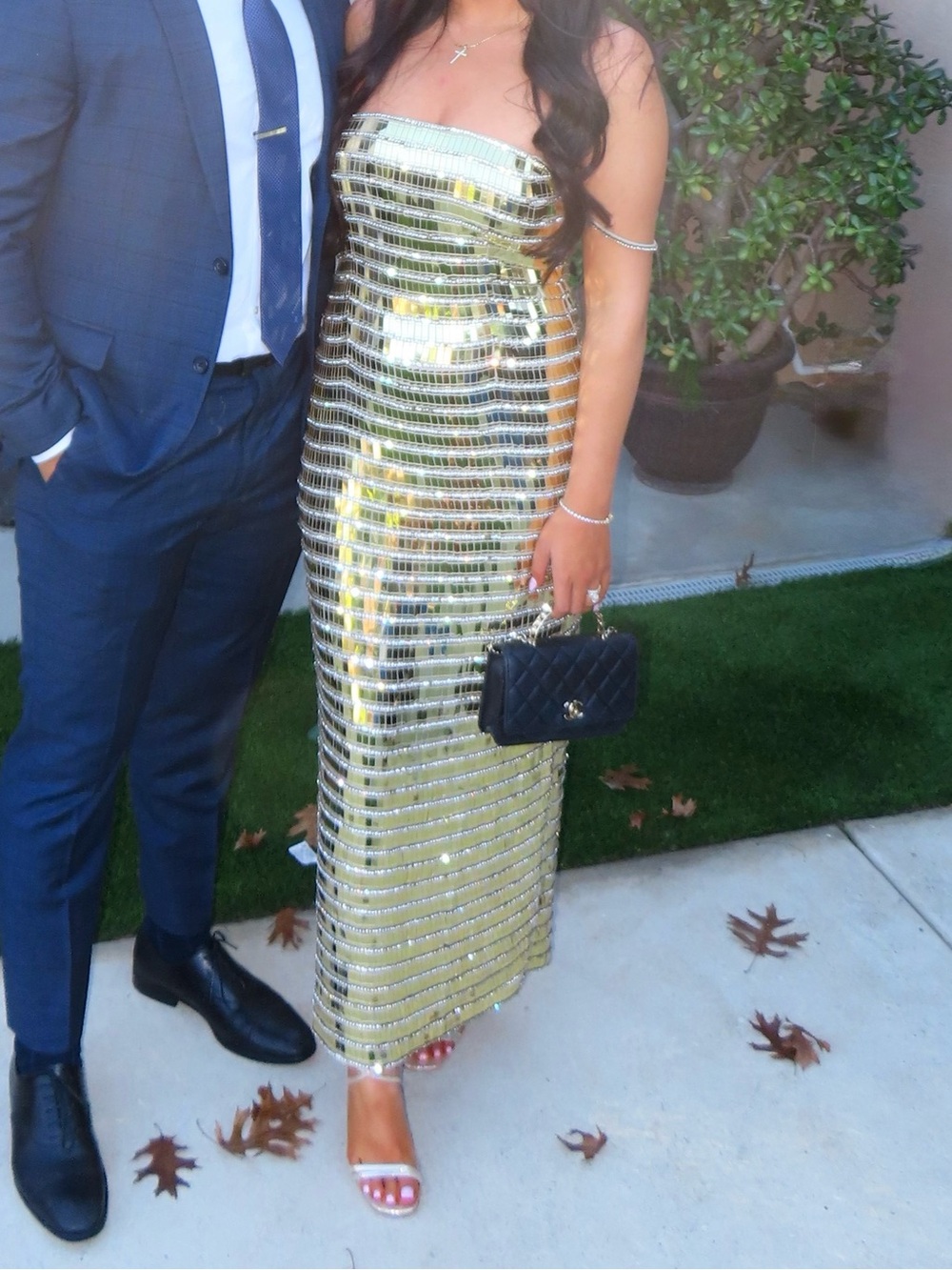 ARRANGE linear encrusted column cami maxi dress in gold
Size 6 - Picture 6 of 6